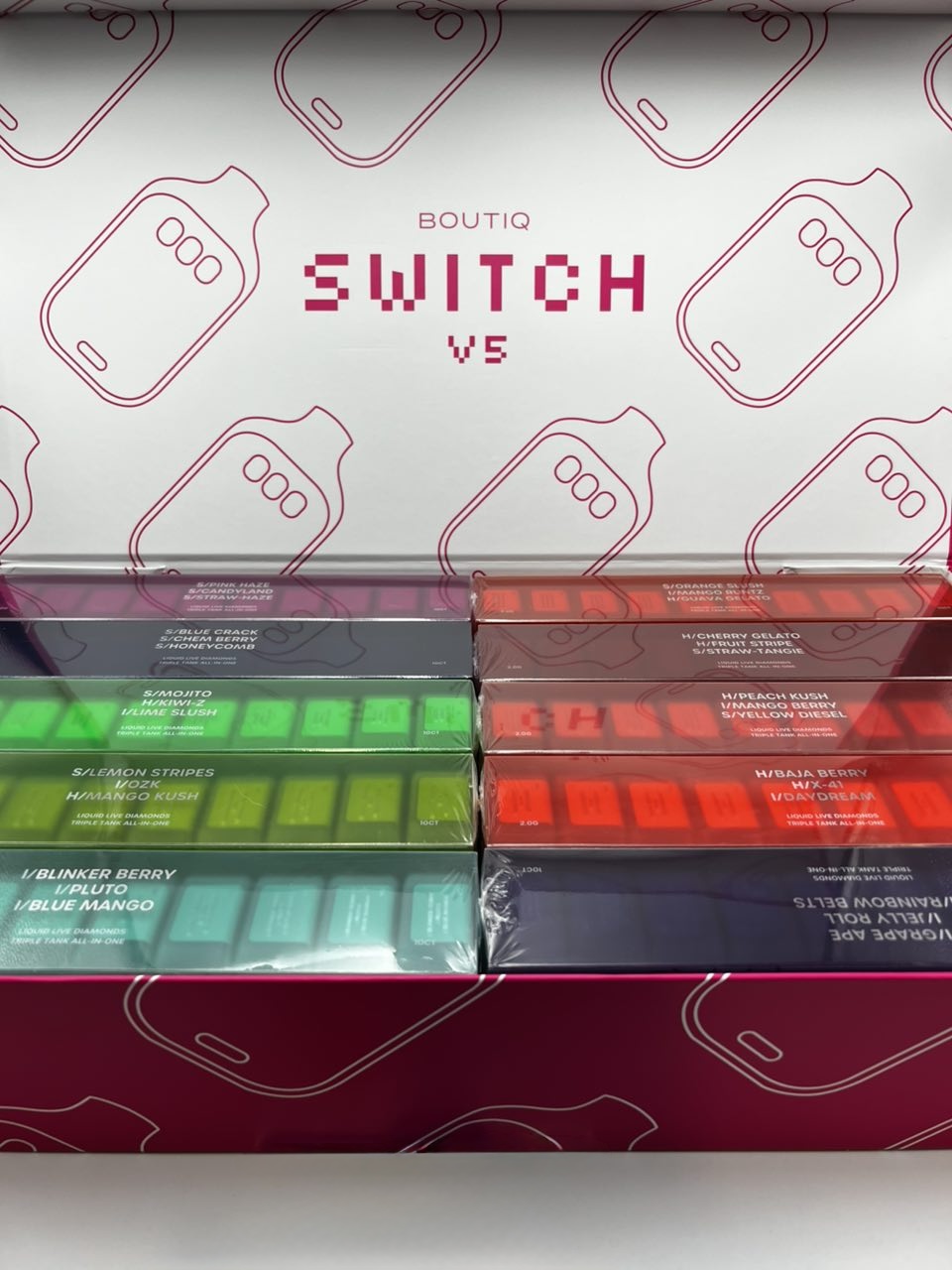 Boutiq Switch V5 2G Disposable – Liquid Live Diamonds Triple Tank All-In-One - Image 7