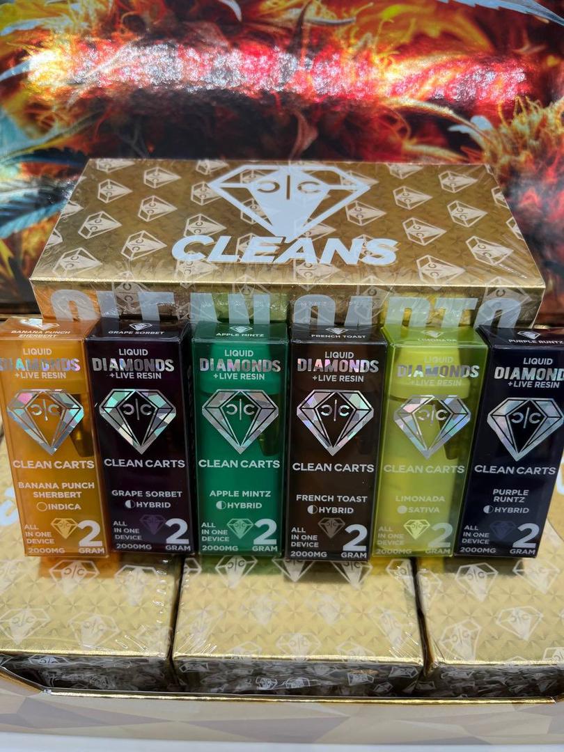 Clean Carts 2G Disposable Vapes – Gold Casino Edition – Bild 6