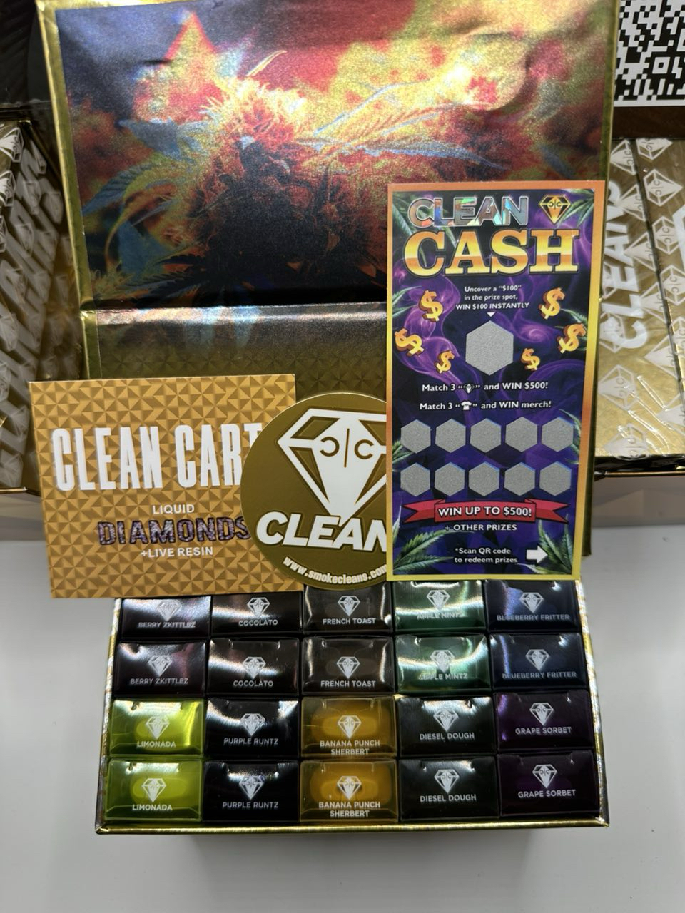 Clean Carts 2G Disposable Vapes – Gold Casino Edition – Bild 9