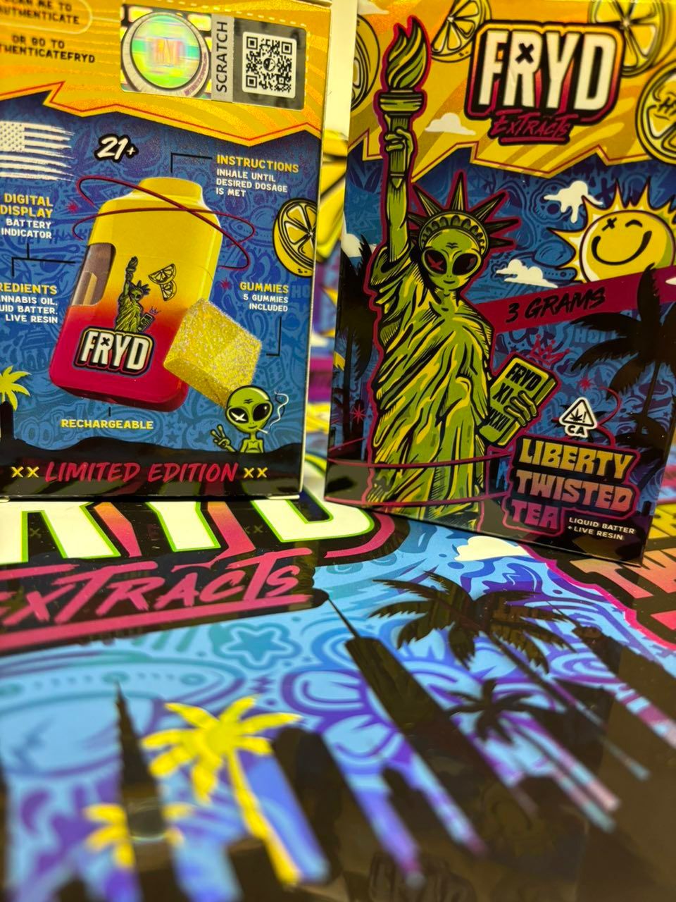 Fryd 3G Disposable + Gummies - Liberty Twisted Tea Edition – Bild 11