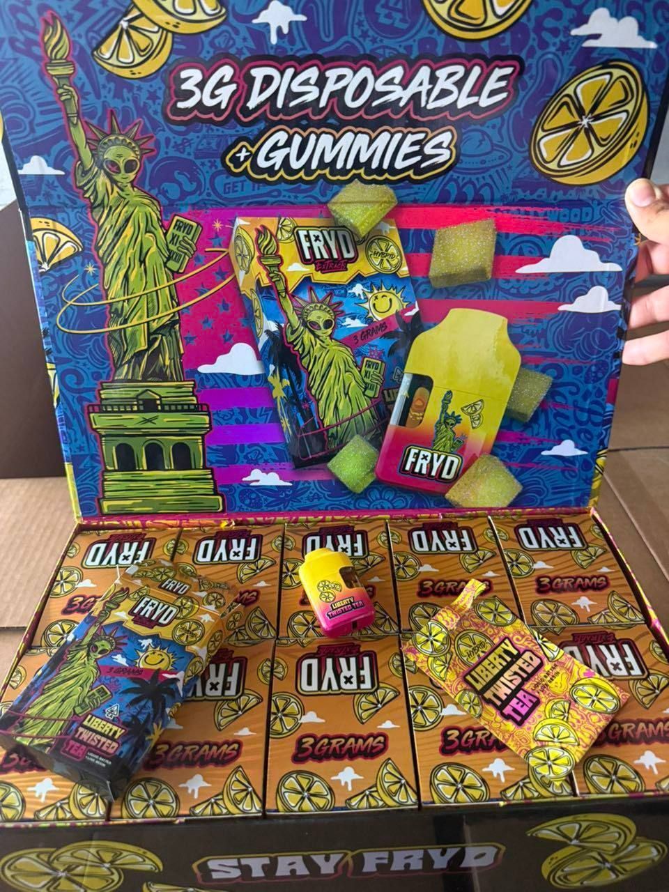 Fryd 3G Disposable + Gummies - Liberty Twisted Tea Edition – Bild 12