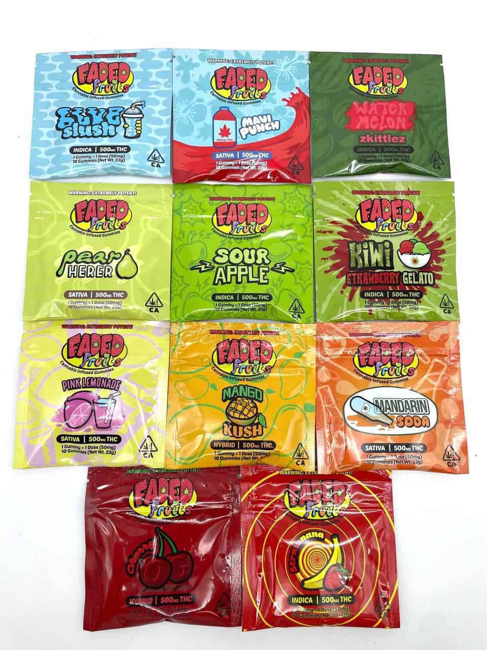 Faded Fruits 500MG Gummies – Bild 8