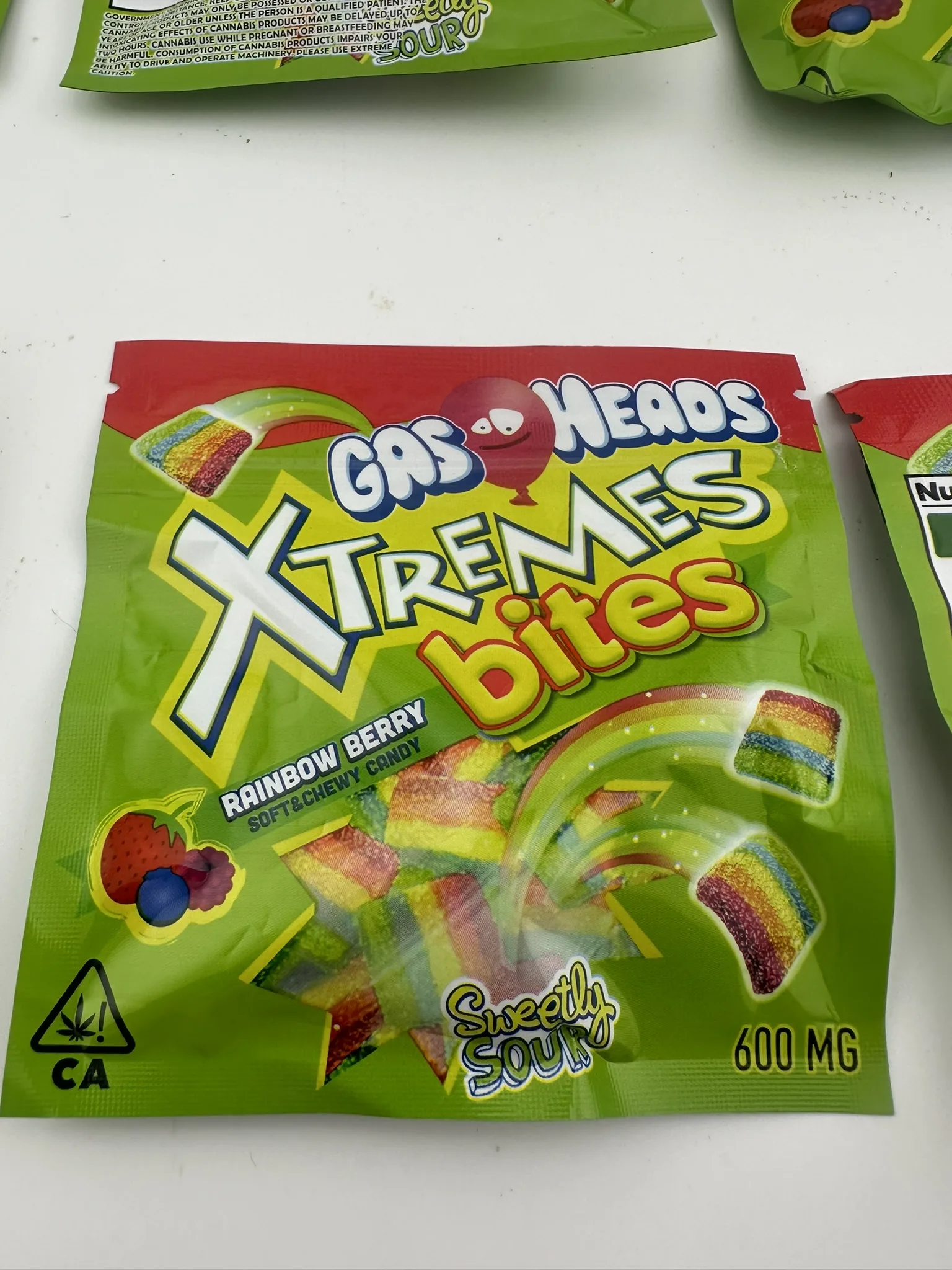Gas Heads Xtreme Bites 600MG Gummies - Image 2