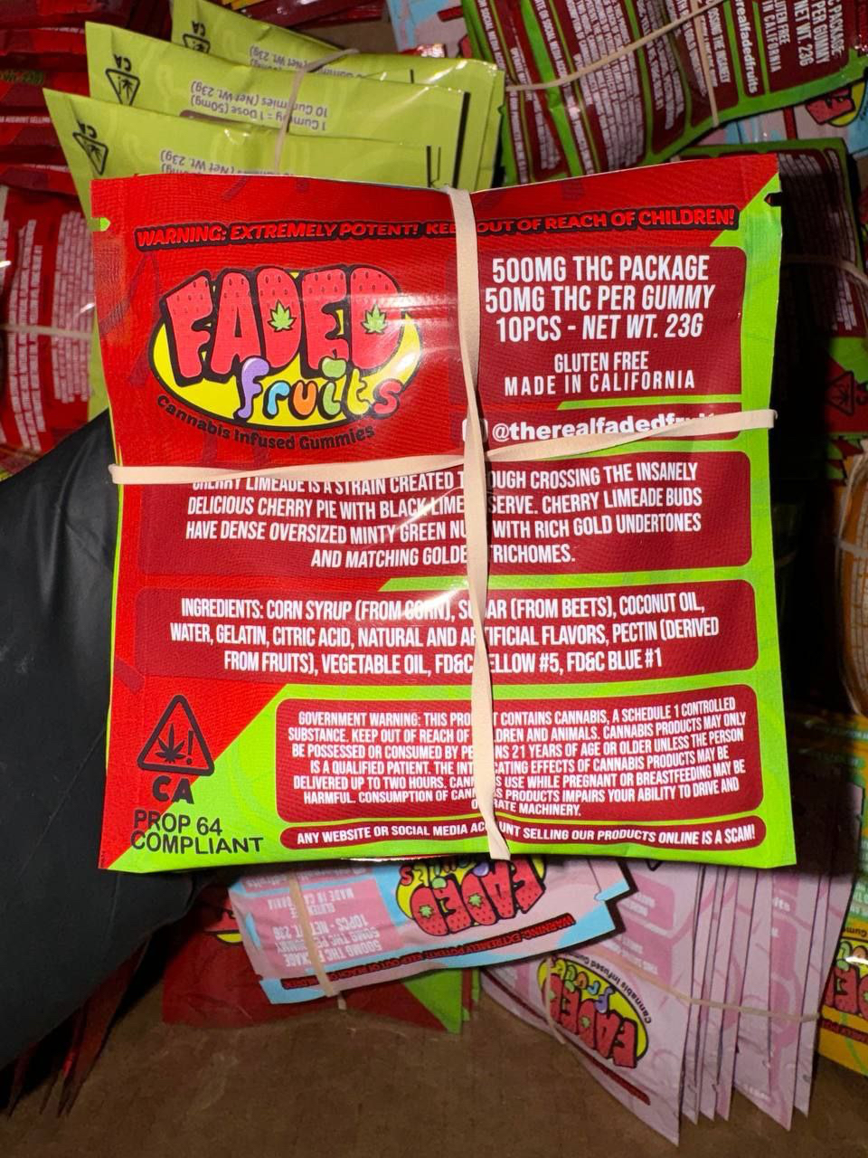 Faded Fruits 500MG Gummies – Bild 4