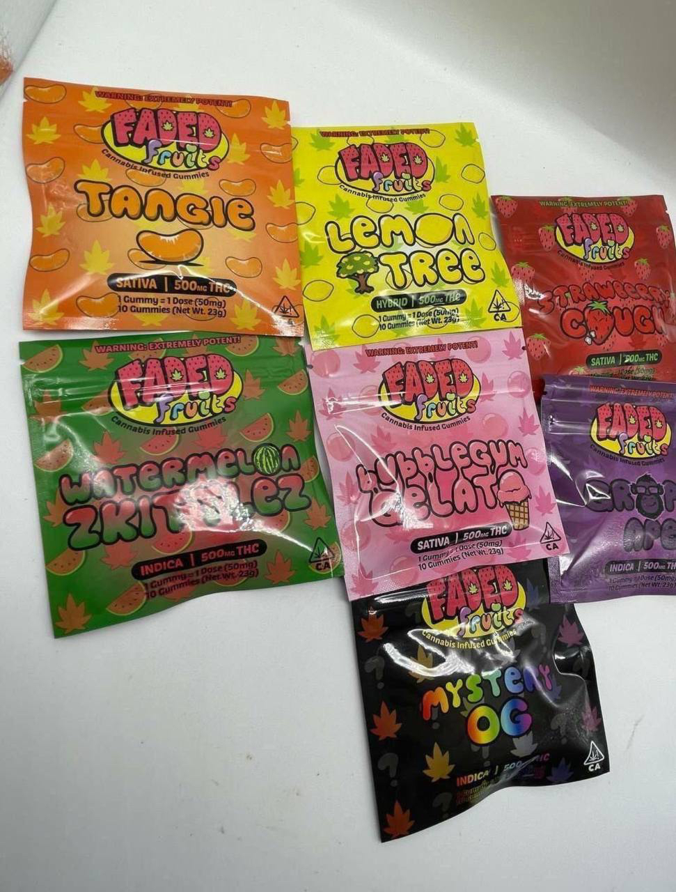Faded Fruits 500MG Gummies – Bild 7