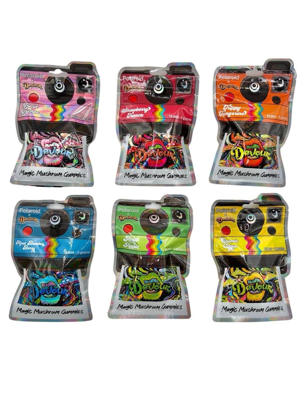 Polaroid x Devour Mushroom Gummies 5G - Image 2