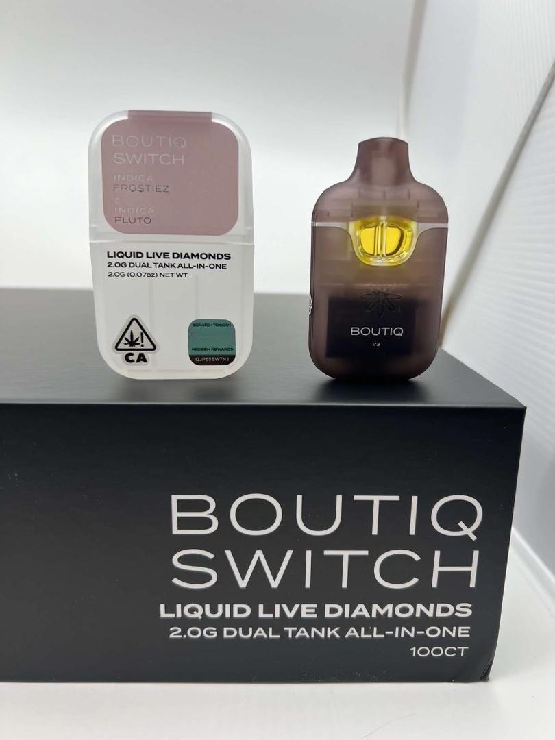 Boutiq Switch V3 Liquid Live Diamonds 2.0G Dual Tank - Image 2