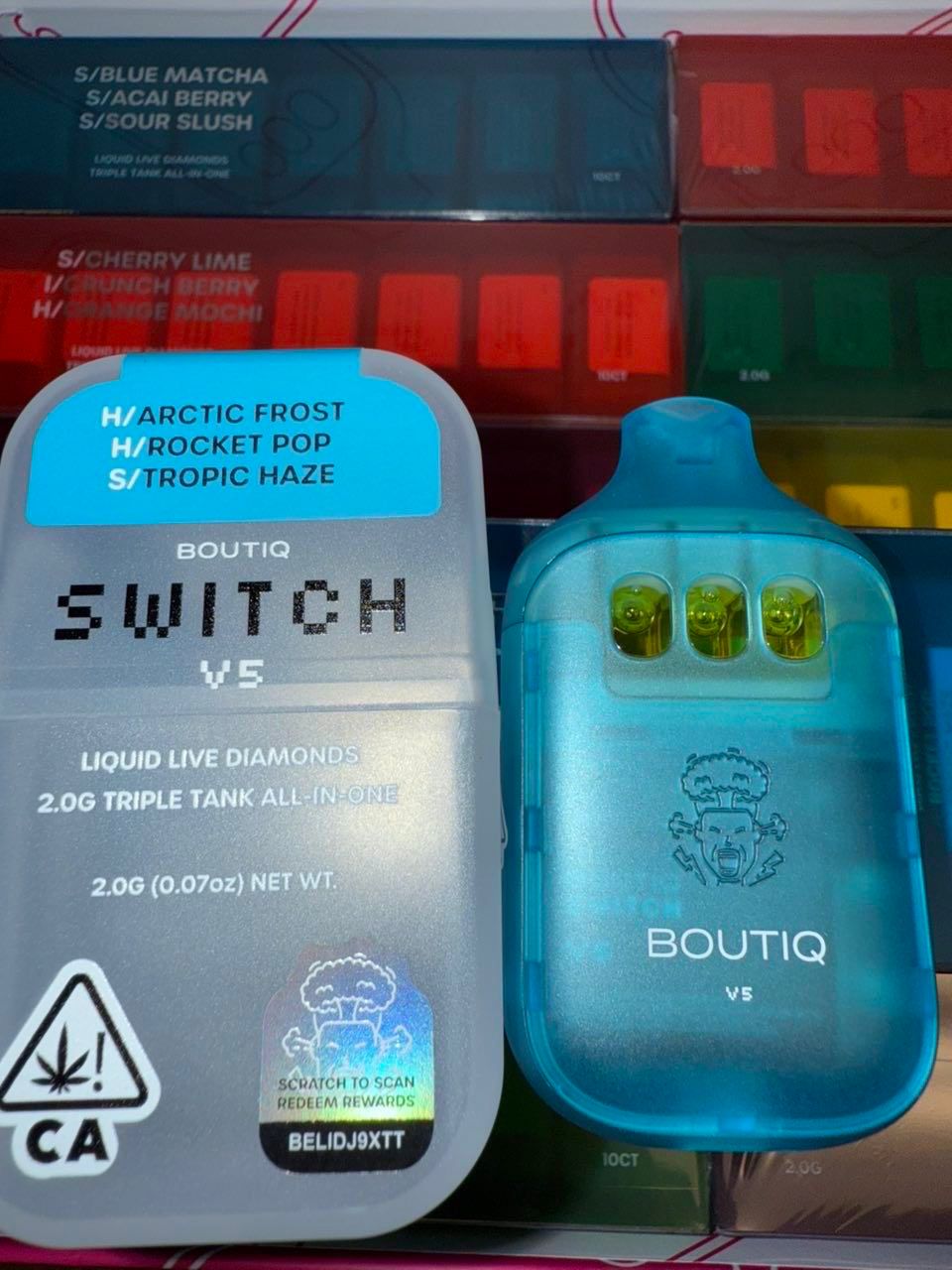 Boutiq Switch V5 2G Disposable – Liquid Live Diamonds Triple Tank All-In-One - Image 12