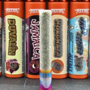 JEFFREY PALMS PRE ROLLS – SINGLE INFUSED PREROLL W/ EXOTIC DESIGNER FLOWER + AAA LIVE ROSIN
