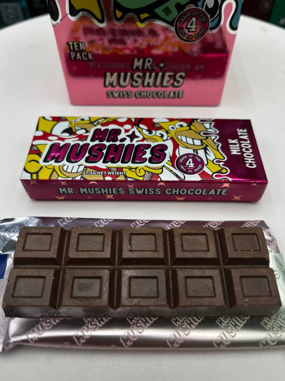 Mr Mushies Chocolate Bars